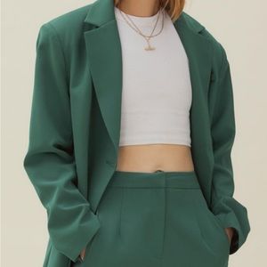 NWT Oversized Green Blazer